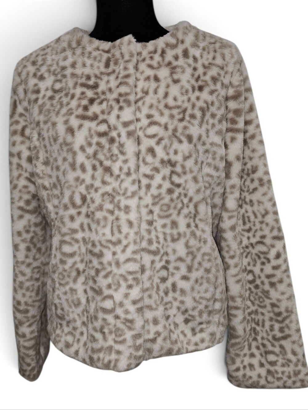 sanctuary, Faux Fur Leopard Print Jacket - Size Medium